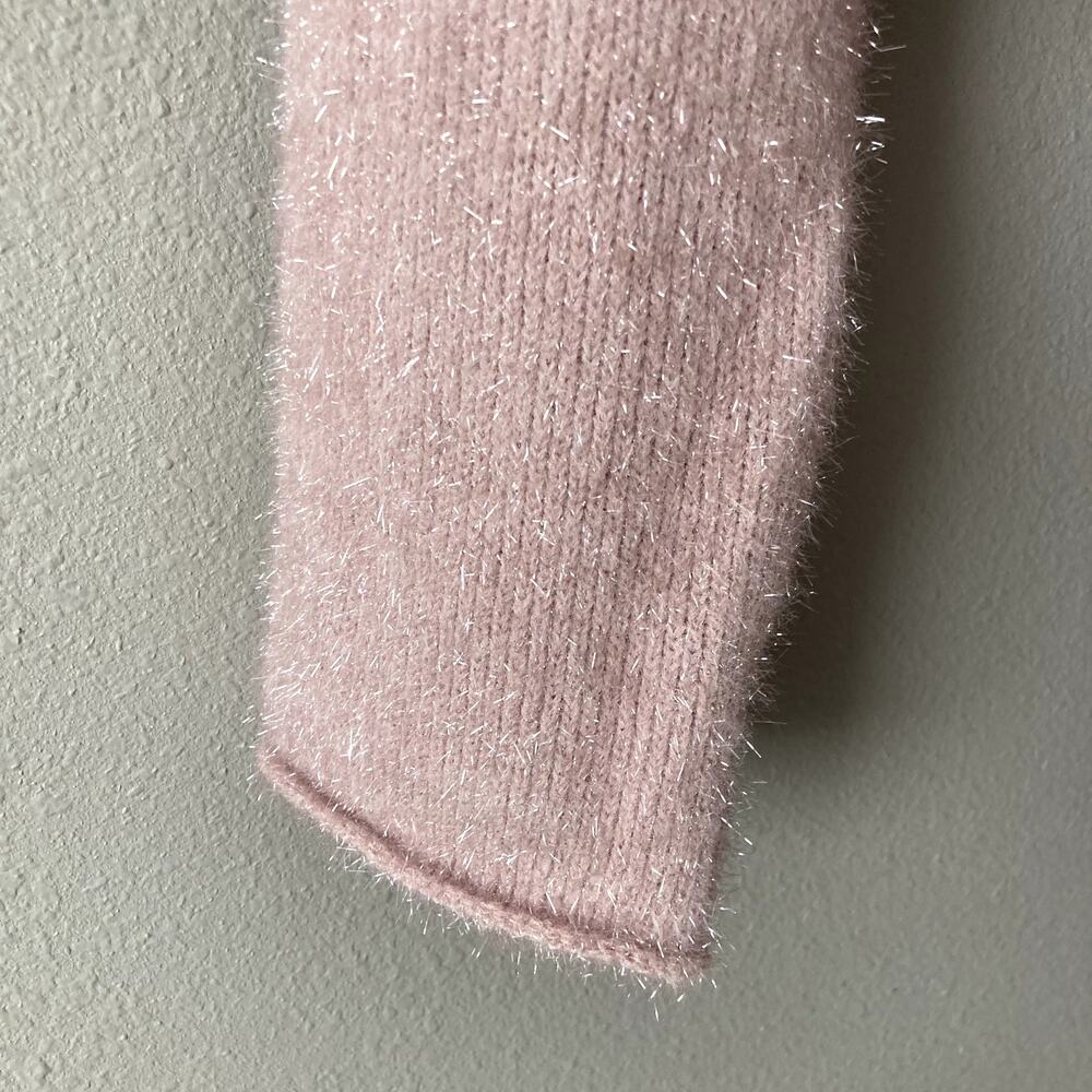 H&M NEW Glittery Cropped Sweater - Pink - Medium - Picture 6 of 9